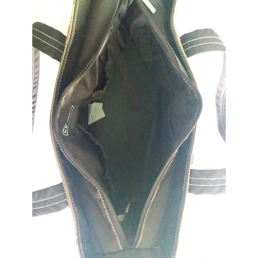 Kalencom Brown Diaper Bag Week-ender KD Design With Leather